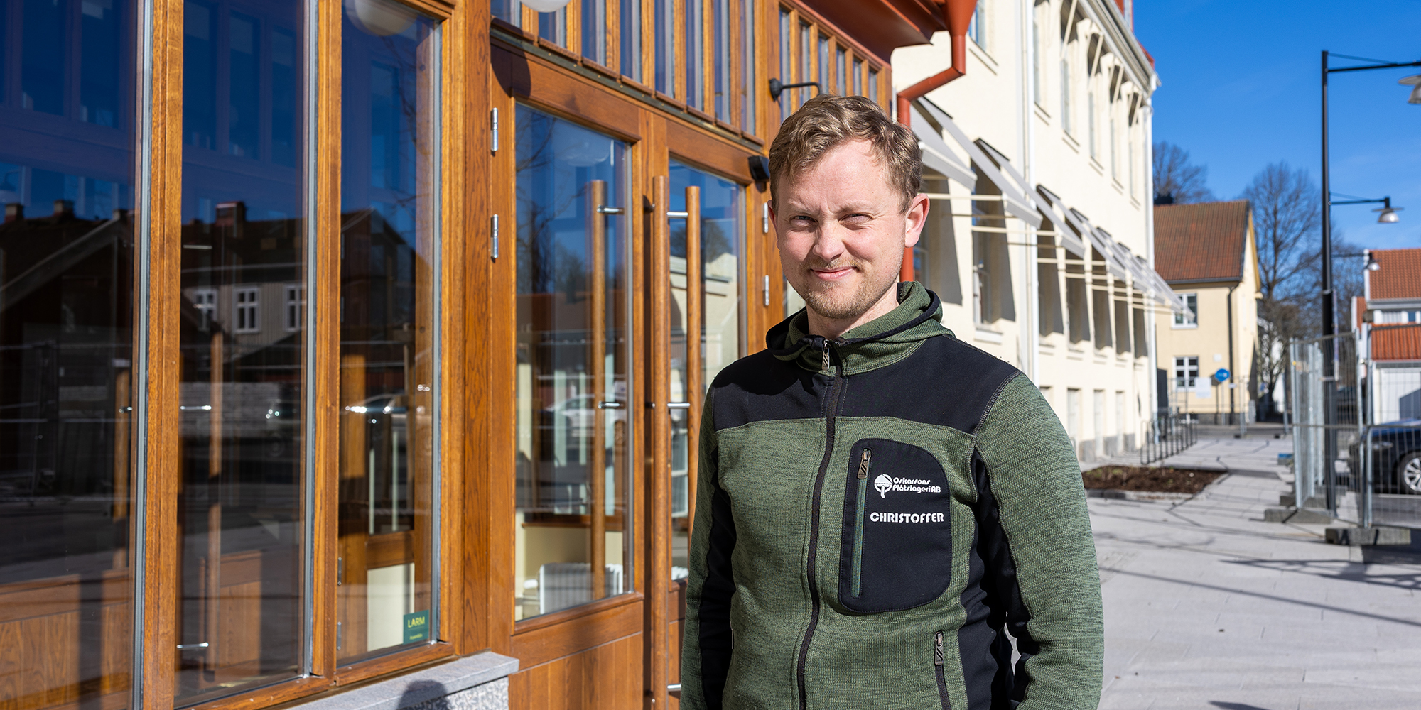 Christoffer Samuelsson, plåtslagare på Oskarssons Plåtslageri
